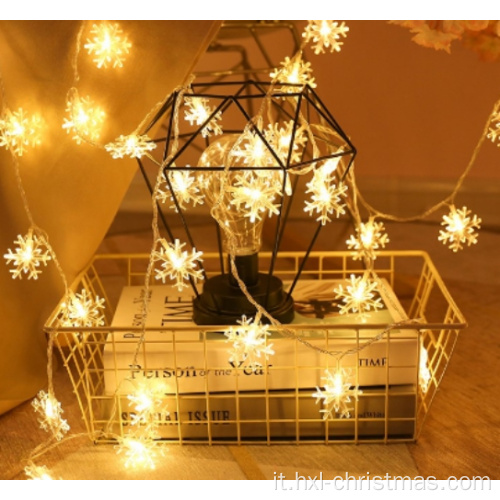 Fiocco di neve decorativo a LED con luci decorative di Natale
